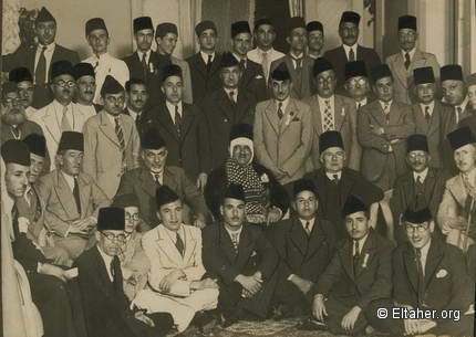1938 - Arab delegation visiting injured Nahhas Pasha